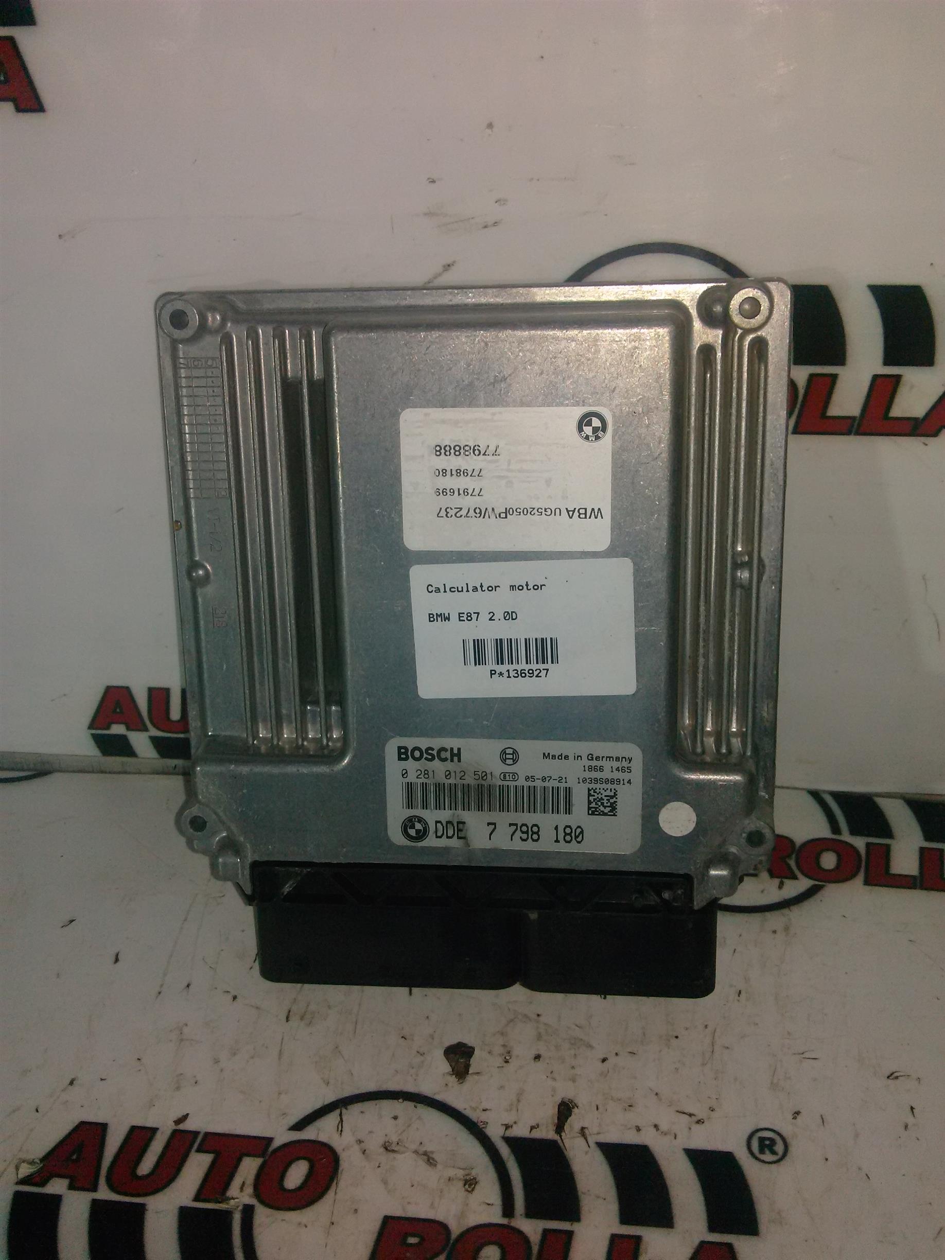 Calculator motor BMW E87 2.0D