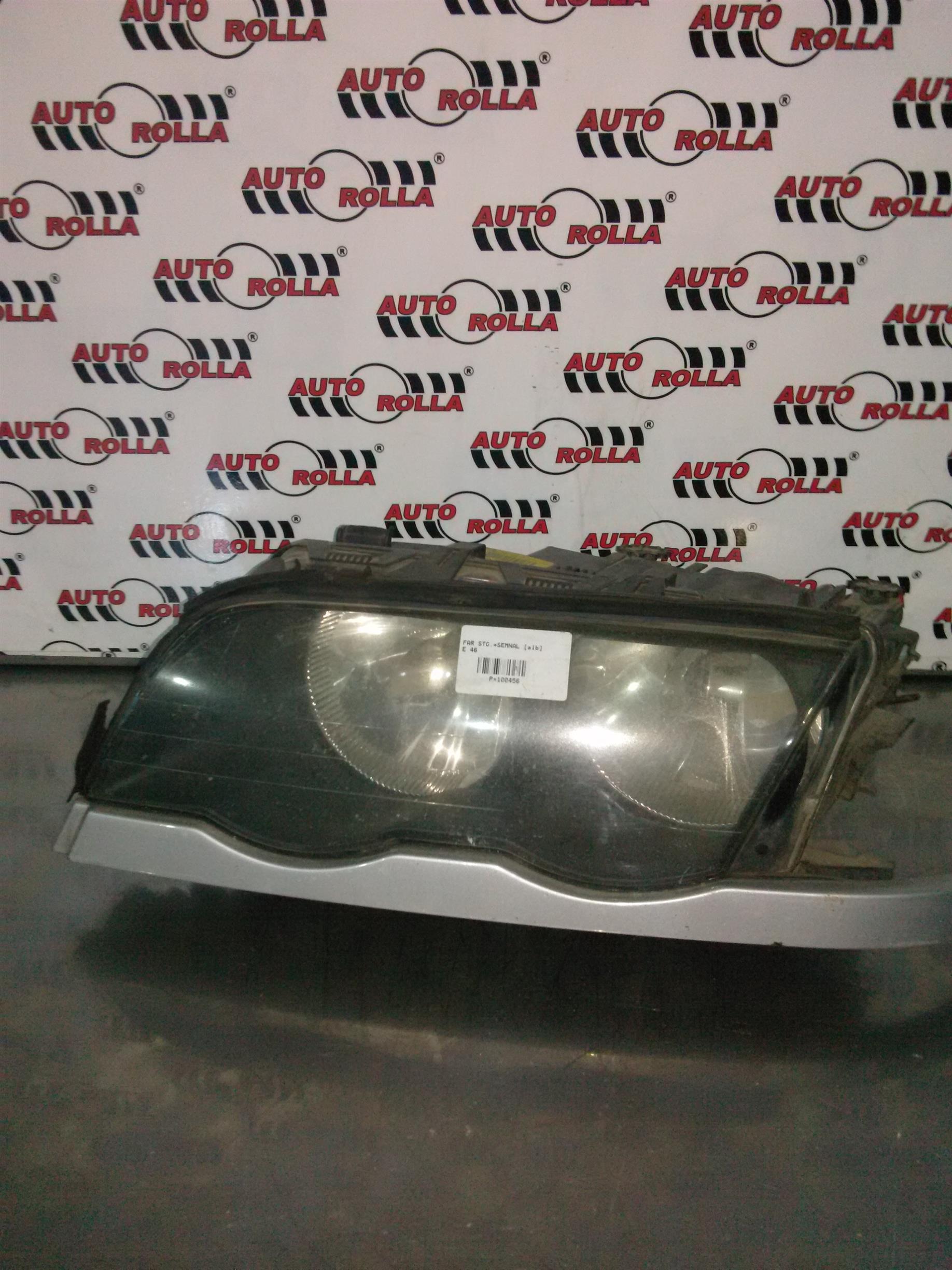 far stanga si semnal alb BMW E46