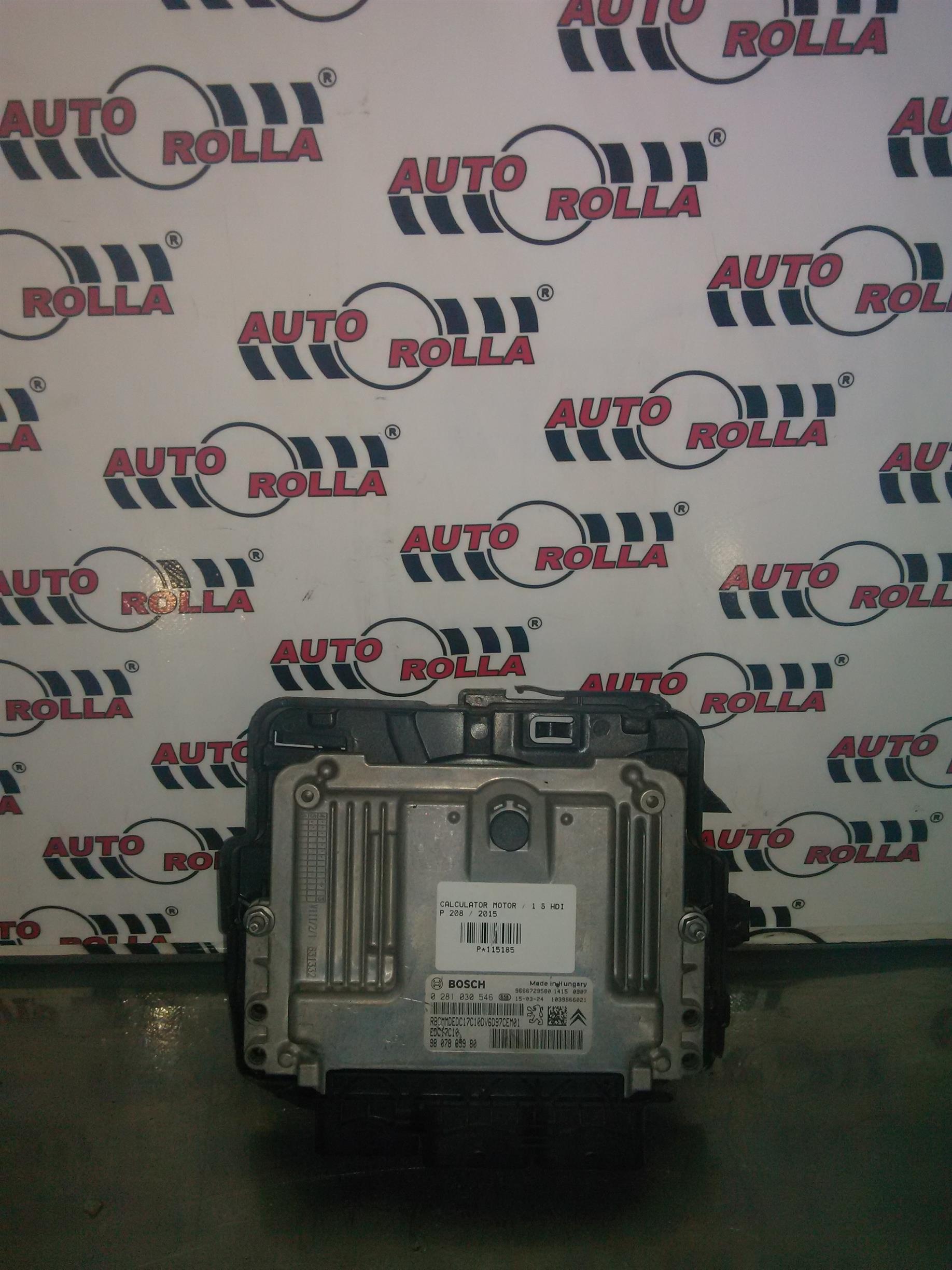 calculator motor Peugeot 208, 1.6HDI, an 2015