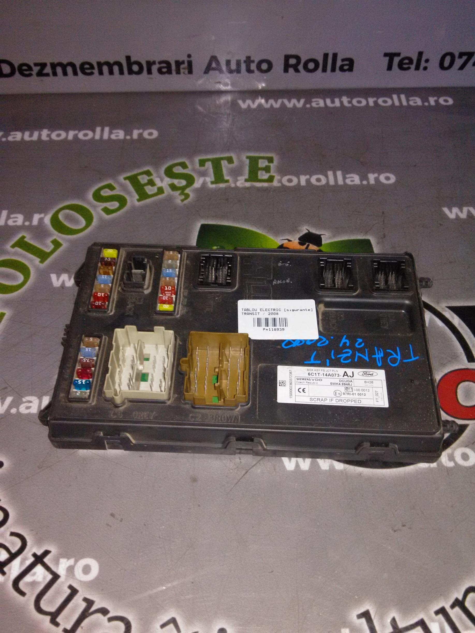 tablou electric sigurante Ford Transit, an 2008
