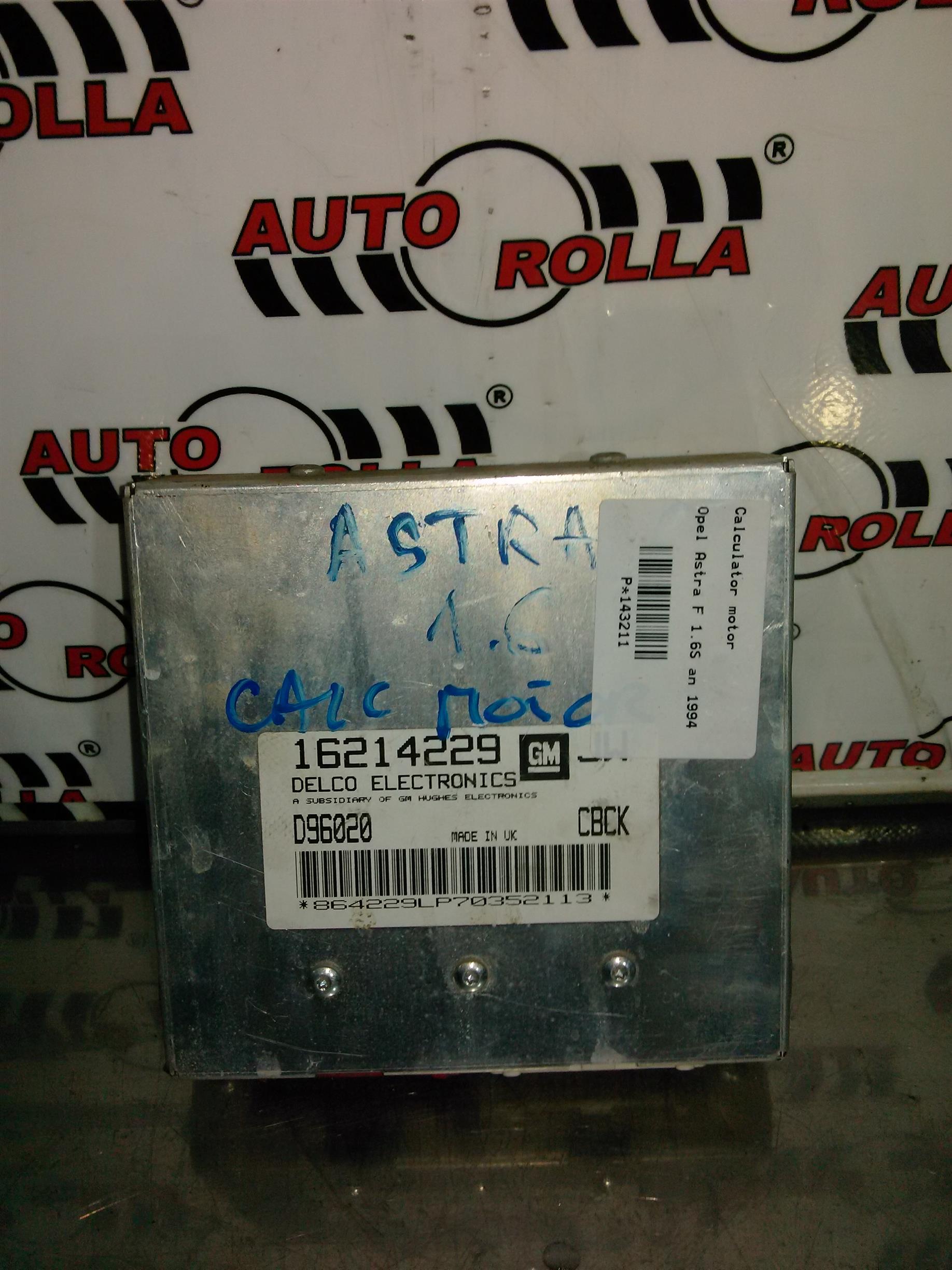 Calculator motor Opel Astra F 1.6S an 1994