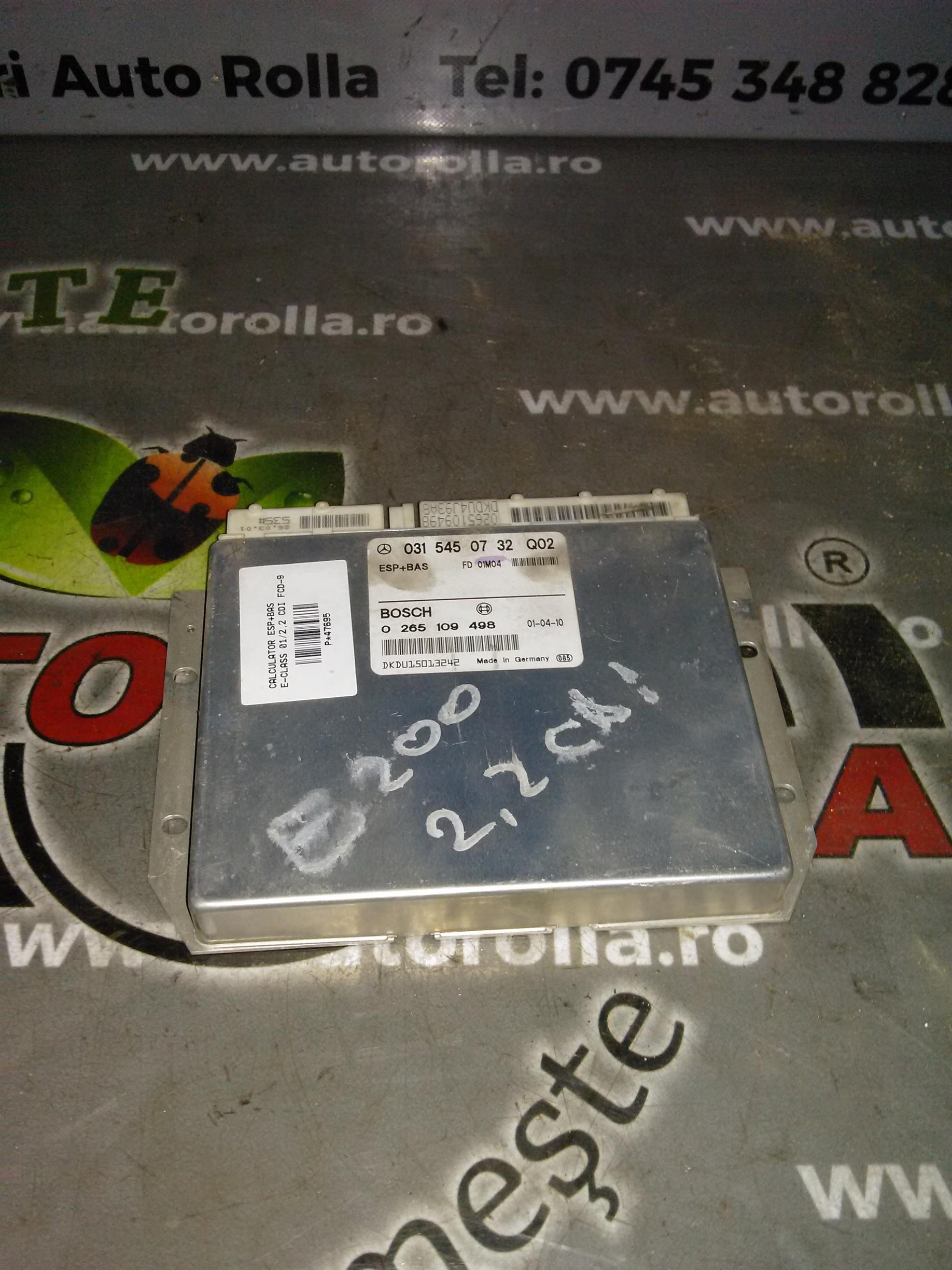 calculator esp si bas Mercedes Eclass 2.2CDI an 2001