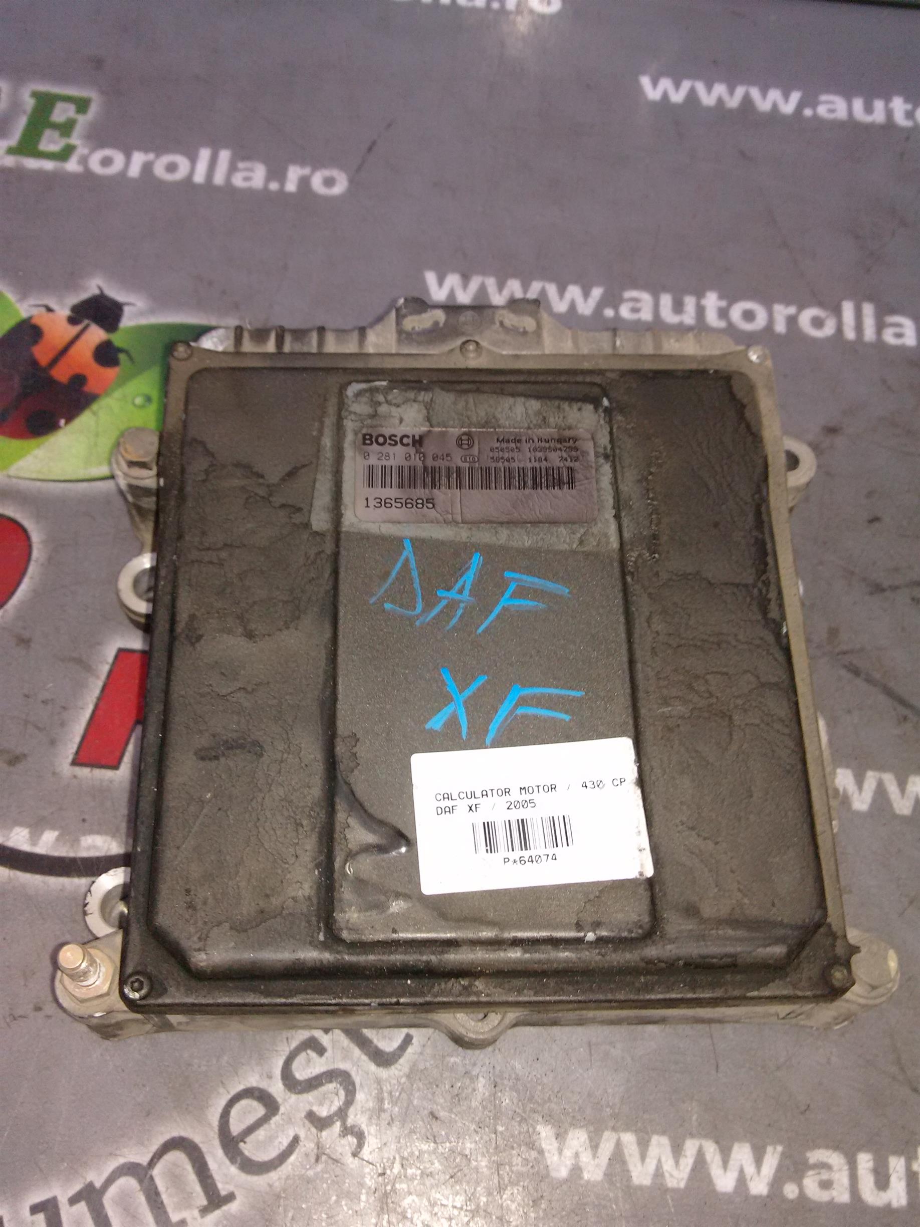 calculator motor DAF XF, 430cp, an 2005